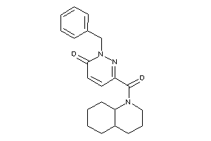 6-(3,4,4a,5,6,7,8,8a-octahydro-2H-quinoline-1-carbonyl)-2-benzyl-pyridazin-3-one