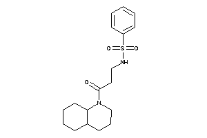 N-[3-(3,4,4a,5,6,7,8,8a-octahydro-2H-quinolin-1-yl)-3-keto-propyl]benzenesulfonamide