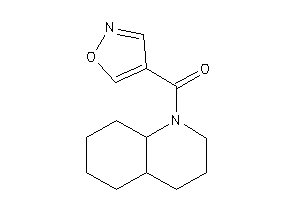 3,4,4a,5,6,7,8,8a-octahydro-2H-quinolin-1-yl(isoxazol-4-yl)methanone