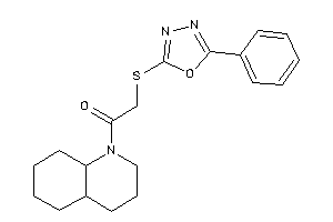 1-(3,4,4a,5,6,7,8,8a-octahydro-2H-quinolin-1-yl)-2-[(5-phenyl-1,3,4-oxadiazol-2-yl)thio]ethanone