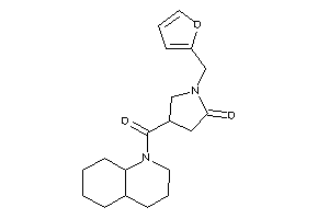 4-(3,4,4a,5,6,7,8,8a-octahydro-2H-quinoline-1-carbonyl)-1-(2-furfuryl)-2-pyrrolidone