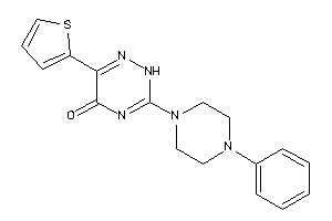 3-(4-phenylpiperazino)-6-(2-thienyl)-2H-1,2,4-triazin-5-one