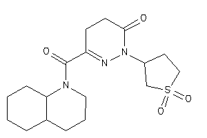 6-(3,4,4a,5,6,7,8,8a-octahydro-2H-quinoline-1-carbonyl)-2-(1,1-diketothiolan-3-yl)-4,5-dihydropyridazin-3-one