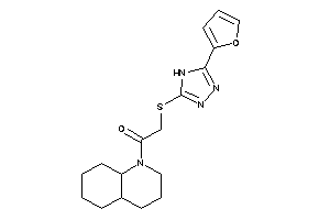 1-(3,4,4a,5,6,7,8,8a-octahydro-2H-quinolin-1-yl)-2-[[5-(2-furyl)-4H-1,2,4-triazol-3-yl]thio]ethanone