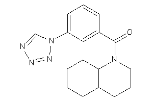 3,4,4a,5,6,7,8,8a-octahydro-2H-quinolin-1-yl-[3-(tetrazol-1-yl)phenyl]methanone