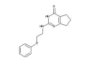 Image of 2-(2-phenoxyethylamino)-3,5,6,7-tetrahydrocyclopenta[d]pyrimidin-4-one