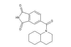 5-(3,4,4a,5,6,7,8,8a-octahydro-2H-quinoline-1-carbonyl)isoindoline-1,3-quinone