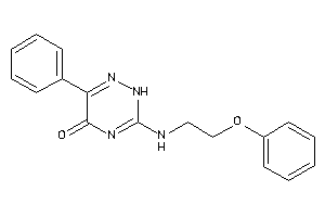 3-(2-phenoxyethylamino)-6-phenyl-2H-1,2,4-triazin-5-one
