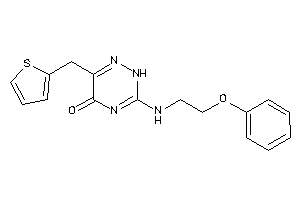 3-(2-phenoxyethylamino)-6-(2-thenyl)-2H-1,2,4-triazin-5-one