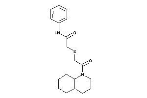 2-[[2-(3,4,4a,5,6,7,8,8a-octahydro-2H-quinolin-1-yl)-2-keto-ethyl]thio]-N-phenyl-acetamide