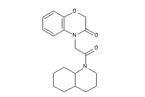 4-[2-(3,4,4a,5,6,7,8,8a-octahydro-2H-quinolin-1-yl)-2-keto-ethyl]-1,4-benzoxazin-3-one