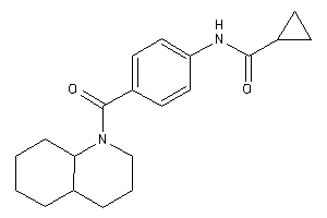 N-[4-(3,4,4a,5,6,7,8,8a-octahydro-2H-quinoline-1-carbonyl)phenyl]cyclopropanecarboxamide