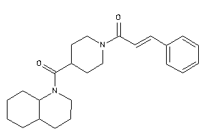 1-[4-(3,4,4a,5,6,7,8,8a-octahydro-2H-quinoline-1-carbonyl)piperidino]-3-phenyl-prop-2-en-1-one