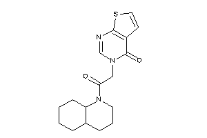 3-[2-(3,4,4a,5,6,7,8,8a-octahydro-2H-quinolin-1-yl)-2-keto-ethyl]thieno[2,3-d]pyrimidin-4-one