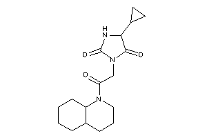 3-[2-(3,4,4a,5,6,7,8,8a-octahydro-2H-quinolin-1-yl)-2-keto-ethyl]-5-cyclopropyl-hydantoin