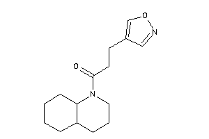 1-(3,4,4a,5,6,7,8,8a-octahydro-2H-quinolin-1-yl)-3-isoxazol-4-yl-propan-1-one