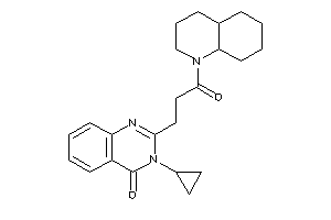 2-[3-(3,4,4a,5,6,7,8,8a-octahydro-2H-quinolin-1-yl)-3-keto-propyl]-3-cyclopropyl-quinazolin-4-one