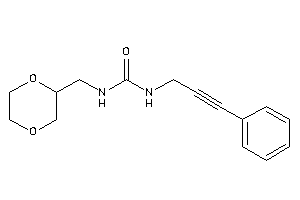 Image of 1-(1,4-dioxan-2-ylmethyl)-3-(3-phenylprop-2-ynyl)urea