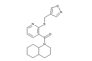 3,4,4a,5,6,7,8,8a-octahydro-2H-quinolin-1-yl-[2-(isoxazol-4-ylmethylthio)-3-pyridyl]methanone