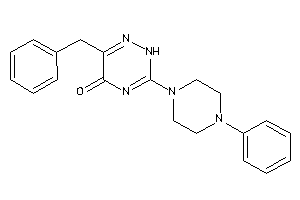 6-benzyl-3-(4-phenylpiperazino)-2H-1,2,4-triazin-5-one