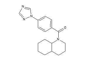 3,4,4a,5,6,7,8,8a-octahydro-2H-quinolin-1-yl-[4-(1,2,4-triazol-1-yl)phenyl]methanone