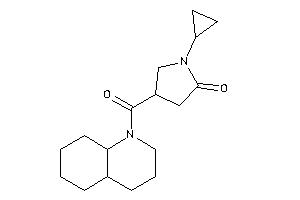 4-(3,4,4a,5,6,7,8,8a-octahydro-2H-quinoline-1-carbonyl)-1-cyclopropyl-2-pyrrolidone