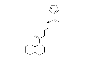 N-[4-(3,4,4a,5,6,7,8,8a-octahydro-2H-quinolin-1-yl)-4-keto-butyl]thiophene-3-carboxamide