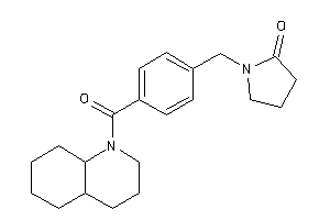 1-[4-(3,4,4a,5,6,7,8,8a-octahydro-2H-quinoline-1-carbonyl)benzyl]-2-pyrrolidone