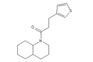 1-(3,4,4a,5,6,7,8,8a-octahydro-2H-quinolin-1-yl)-3-(3-thienyl)propan-1-one