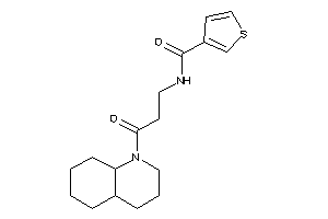 N-[3-(3,4,4a,5,6,7,8,8a-octahydro-2H-quinolin-1-yl)-3-keto-propyl]thiophene-3-carboxamide