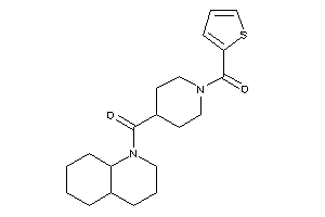 3,4,4a,5,6,7,8,8a-octahydro-2H-quinolin-1-yl-[1-(2-thenoyl)-4-piperidyl]methanone