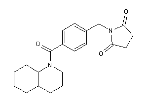 1-[4-(3,4,4a,5,6,7,8,8a-octahydro-2H-quinoline-1-carbonyl)benzyl]pyrrolidine-2,5-quinone