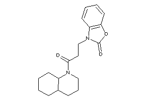 3-[3-(3,4,4a,5,6,7,8,8a-octahydro-2H-quinolin-1-yl)-3-keto-propyl]-1,3-benzoxazol-2-one