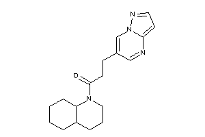 1-(3,4,4a,5,6,7,8,8a-octahydro-2H-quinolin-1-yl)-3-pyrazolo[1,5-a]pyrimidin-6-yl-propan-1-one