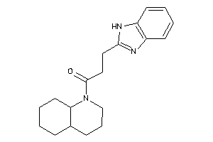 1-(3,4,4a,5,6,7,8,8a-octahydro-2H-quinolin-1-yl)-3-(1H-benzimidazol-2-yl)propan-1-one