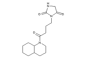 3-[4-(3,4,4a,5,6,7,8,8a-octahydro-2H-quinolin-1-yl)-4-keto-butyl]hydantoin