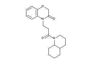 4-[3-(3,4,4a,5,6,7,8,8a-octahydro-2H-quinolin-1-yl)-3-keto-propyl]-1,4-benzoxazin-3-one