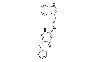 3-[2-(1H-indol-3-yl)ethylamino]-6-(2-thenyl)-2H-1,2,4-triazin-5-one