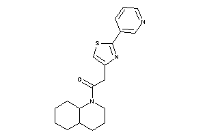 1-(3,4,4a,5,6,7,8,8a-octahydro-2H-quinolin-1-yl)-2-[2-(3-pyridyl)thiazol-4-yl]ethanone