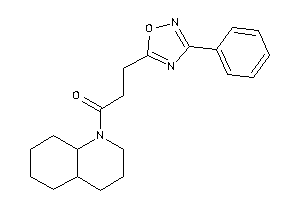 1-(3,4,4a,5,6,7,8,8a-octahydro-2H-quinolin-1-yl)-3-(3-phenyl-1,2,4-oxadiazol-5-yl)propan-1-one