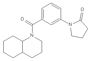 1-[3-(3,4,4a,5,6,7,8,8a-octahydro-2H-quinoline-1-carbonyl)phenyl]-2-pyrrolidone