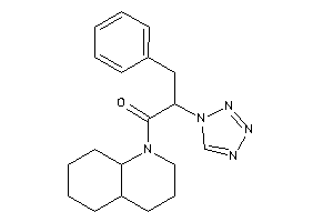 1-(3,4,4a,5,6,7,8,8a-octahydro-2H-quinolin-1-yl)-3-phenyl-2-(tetrazol-1-yl)propan-1-one