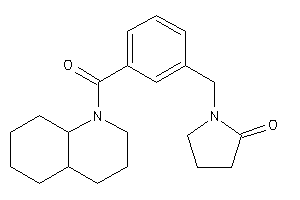 1-[3-(3,4,4a,5,6,7,8,8a-octahydro-2H-quinoline-1-carbonyl)benzyl]-2-pyrrolidone