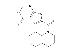 6-(3,4,4a,5,6,7,8,8a-octahydro-2H-quinoline-1-carbonyl)-3H-thieno[2,3-d]pyrimidin-4-one