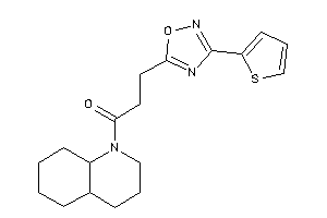 1-(3,4,4a,5,6,7,8,8a-octahydro-2H-quinolin-1-yl)-3-[3-(2-thienyl)-1,2,4-oxadiazol-5-yl]propan-1-one