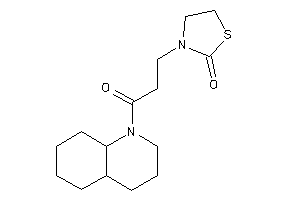 3-[3-(3,4,4a,5,6,7,8,8a-octahydro-2H-quinolin-1-yl)-3-keto-propyl]thiazolidin-2-one