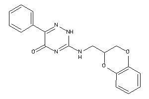 3-(2,3-dihydro-1,4-benzodioxin-3-ylmethylamino)-6-phenyl-2H-1,2,4-triazin-5-one