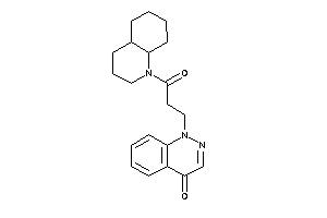 1-[3-(3,4,4a,5,6,7,8,8a-octahydro-2H-quinolin-1-yl)-3-keto-propyl]cinnolin-4-one
