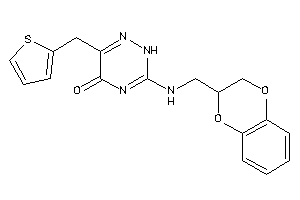 3-(2,3-dihydro-1,4-benzodioxin-3-ylmethylamino)-6-(2-thenyl)-2H-1,2,4-triazin-5-one