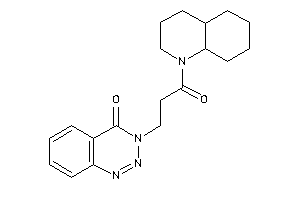 3-[3-(3,4,4a,5,6,7,8,8a-octahydro-2H-quinolin-1-yl)-3-keto-propyl]-1,2,3-benzotriazin-4-one